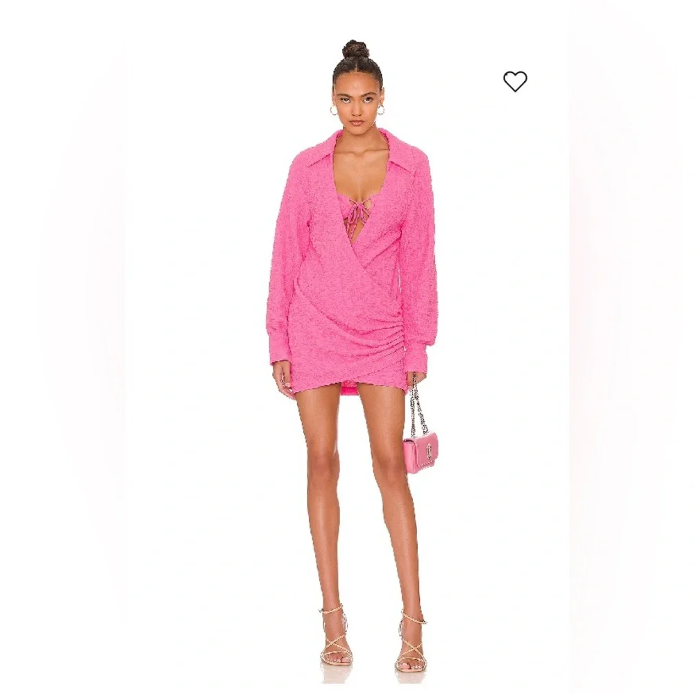 h:ours Hot Pink Mini Dress - Picture 2 of 2